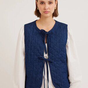 Damson Madder tilly gilet - denim - US size 8